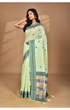 Morchari Women Desgin Chanderi Silk Saree-Green | Grocsy