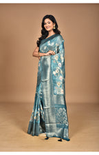 Morchari Women Desgin Linen Silk Saree-Multi | Grocsy