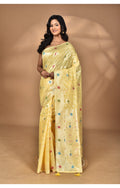 Morchari Women Desgin Chanderi Silk Saree-Yellow | Grocsy