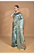 Morchari Women Desgin Banarasi Silk Saree-Green | Grocsy