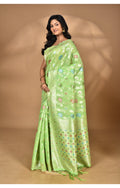 Morchari Women Desgin Chanderi Silk Saree-Green | Grocsy