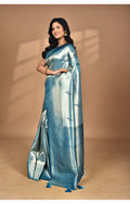 Morchari Women Desgin Banarasi Silk Saree-Green | Grocsy