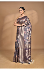 Morchari Women Desgin Linen Silk Saree-Multi | Grocsy