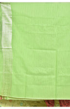 Morchari Women Desgin Chanderi Silk Saree-Green | Grocsy