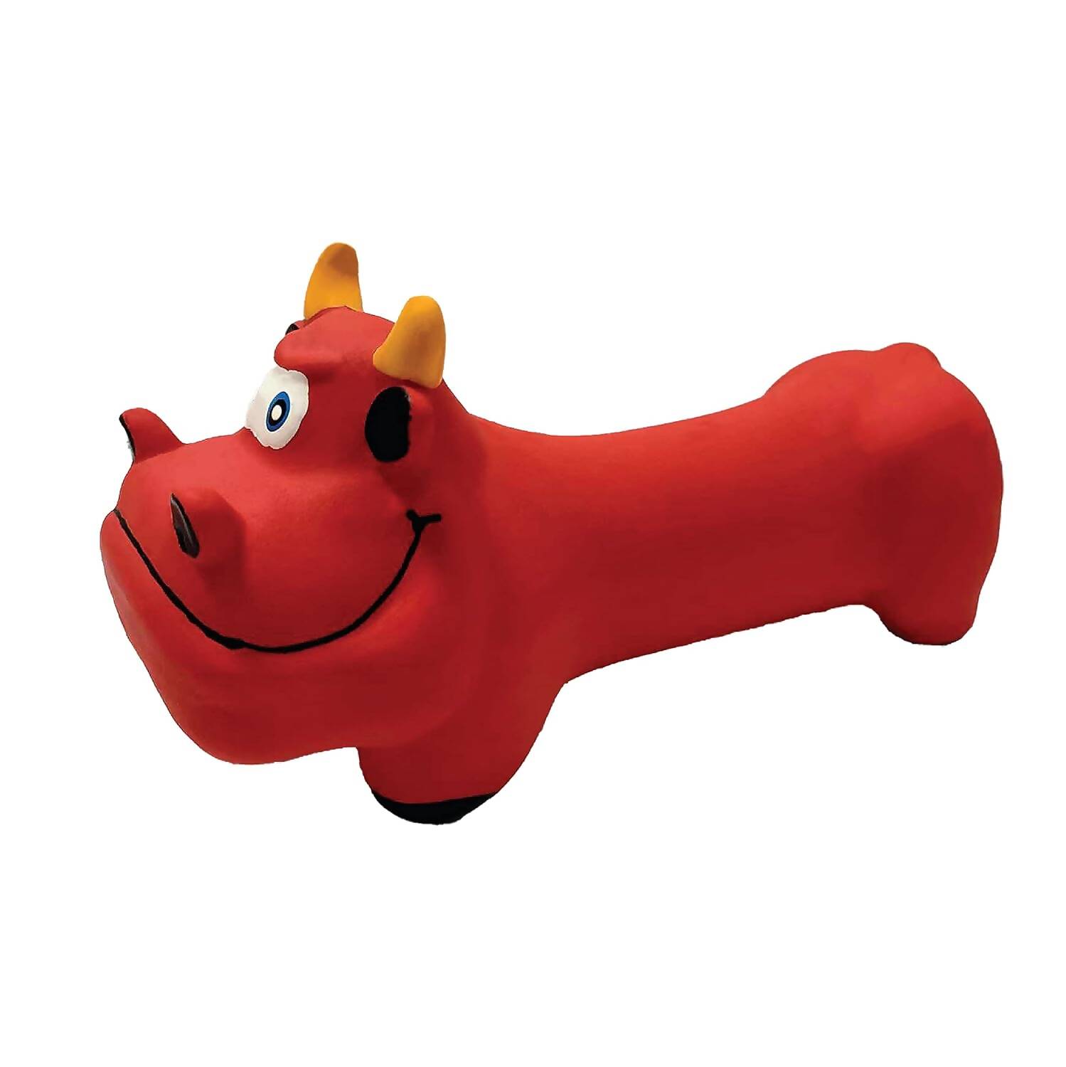 Goofy Tails Latex Dog Toys - Bull (Red) | Grocsy