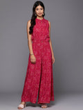 Ahalyaa Women's Traditional Wear Co-ods - Red | Grocsy