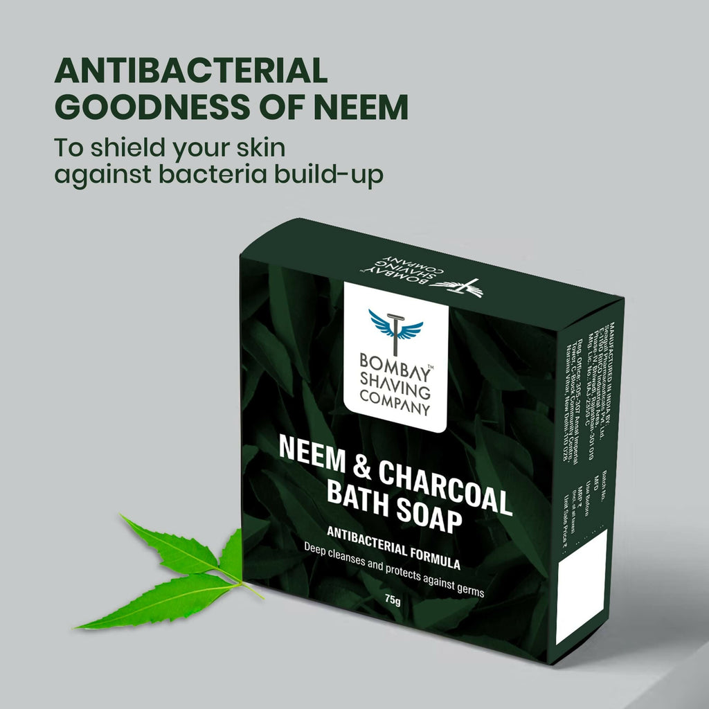 Bombay Shaving Company Charcoal and Neem Bath Soap for Men | Grocsy
