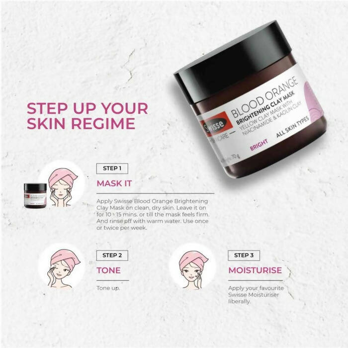 Swisse Blood Orange Brightening Clay Mask With Vitamin C | Grocsy