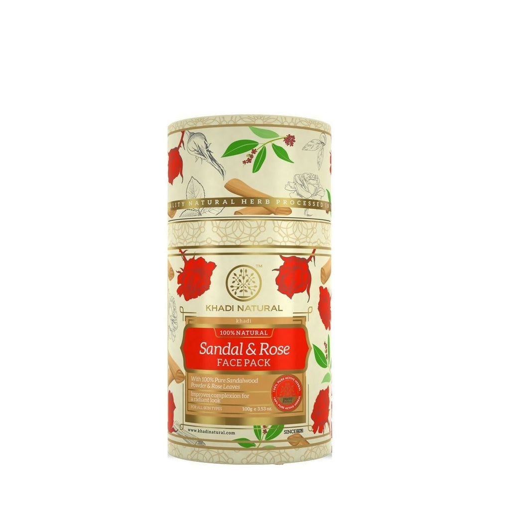 Khadi Natural Sandalwood & Rose Face Pack | Grocsy