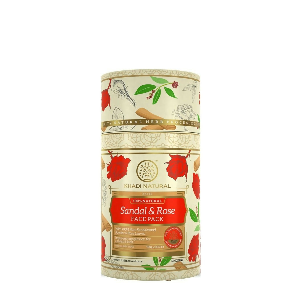 Khadi Natural Sandalwood & Rose Face Pack | Grocsy