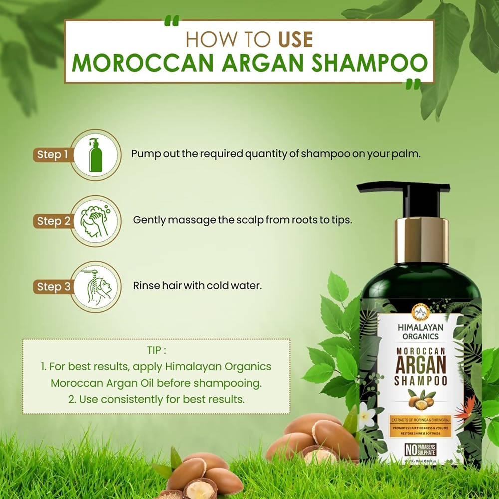 Himalayan Organics Moroccan Argan Shampoo | Grocsy