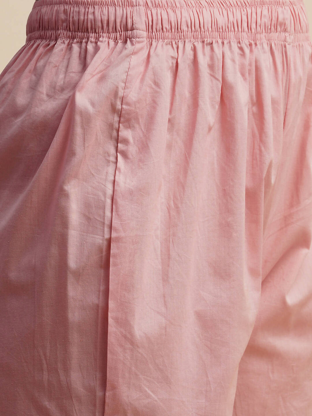 Pink Pure Cotton Floral Printed Naira Cut Kurta And Bottom With Dupatta - Akashara | Grocsy