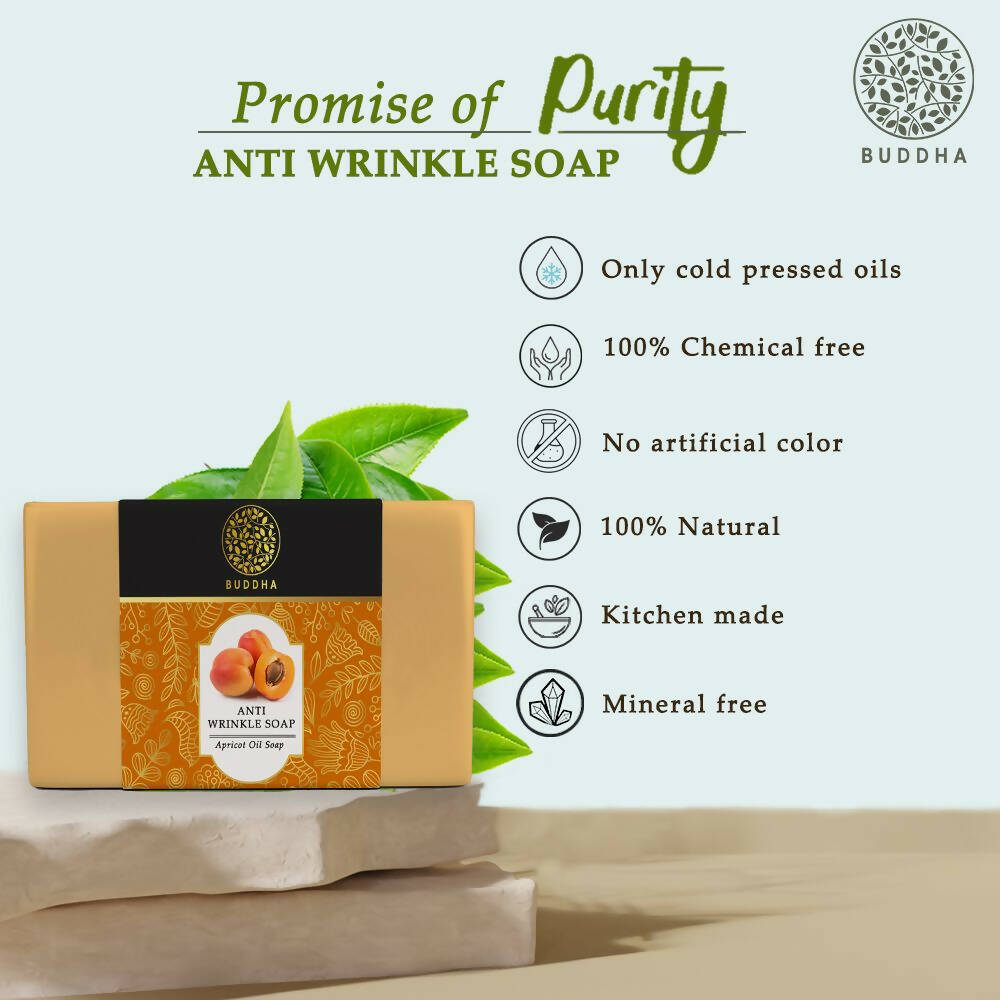 Buddha Natural Anti Wrinkle Soap - Anti Ageing to Reduce Wrinkles, Fine Lines | Grocsy