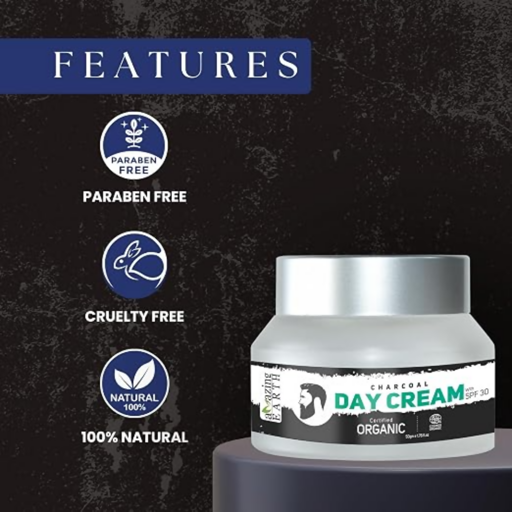 Amazing Earth Certified Organic Charcoal Day Cream | Grocsy
