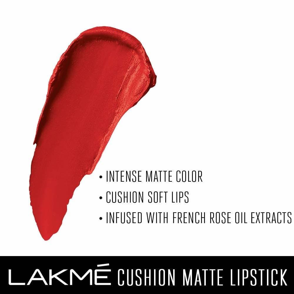 Lakme Cushion Matte Lipstick - Red Blaze | Grocsy