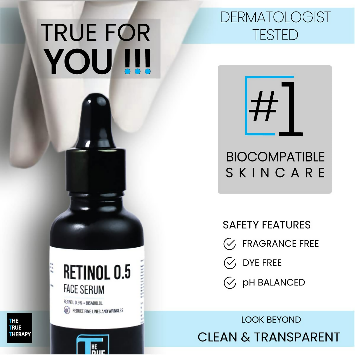 The True Therapy 0.5% Retinol Face Serum | Grocsy