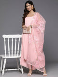 Ahalyaa Women's Traditional wear Kurta Set - Pink | Grocsy