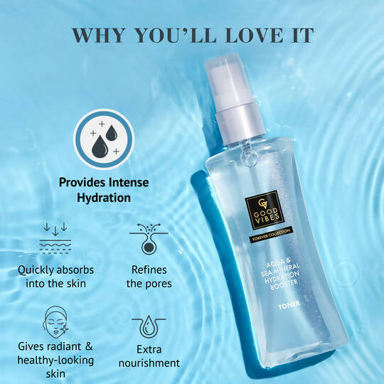 Good Vibes Aqua & Sea Mineral Hydration Booster Toner | Grocsy