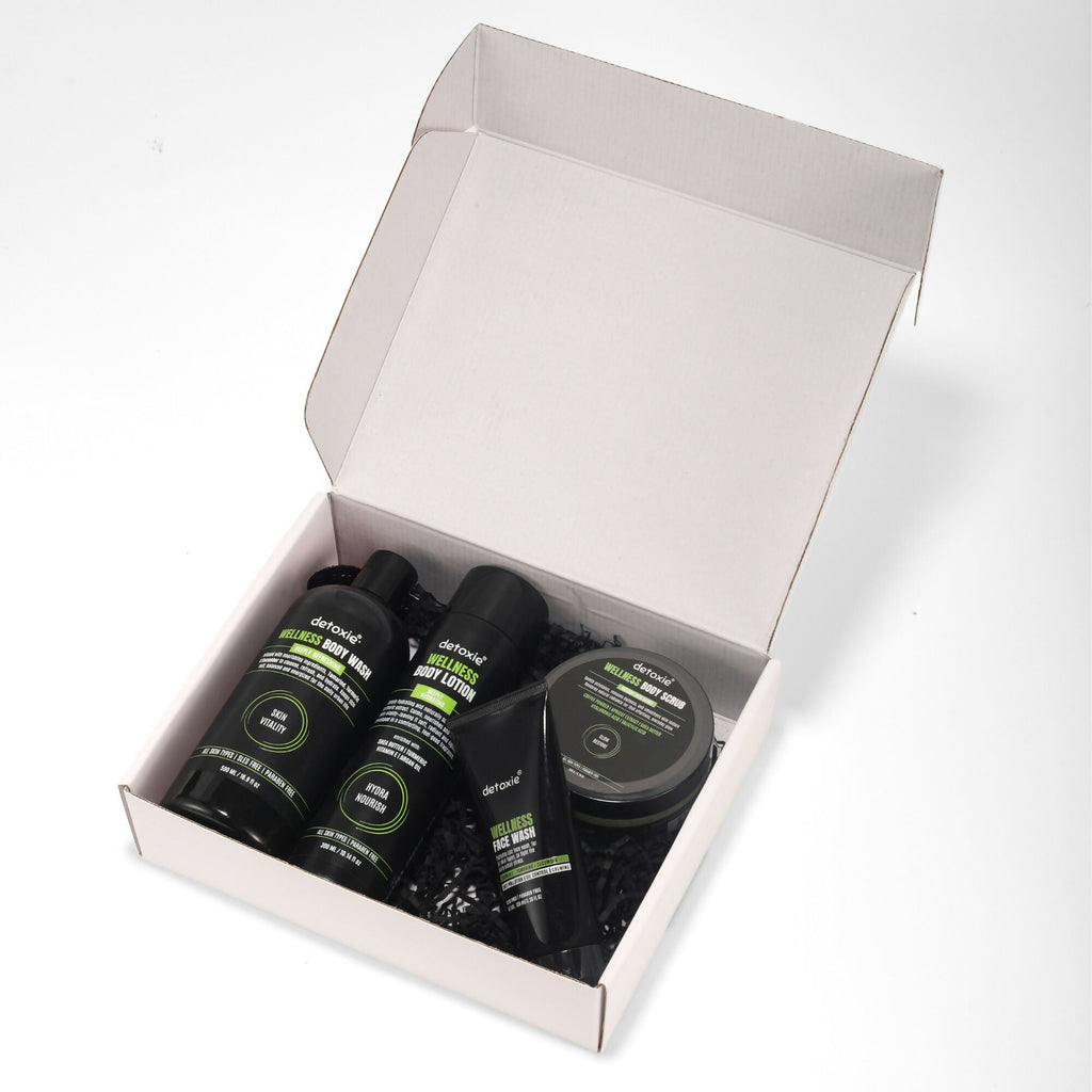 Detoxie Wellness Unisex Hydrating & Glow-Enhancing Bath & Body Essentials | Grocsy