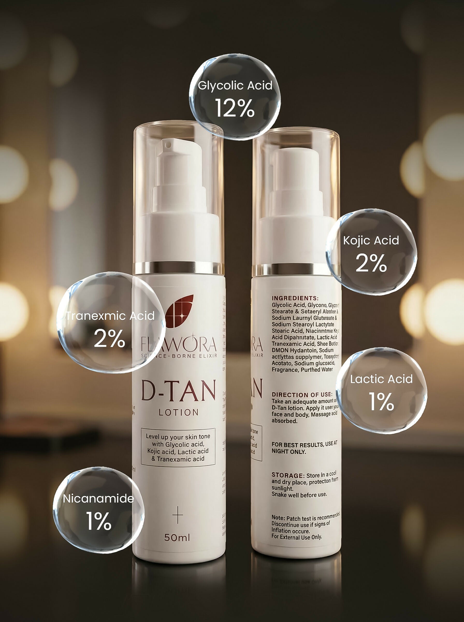 Flawora D-Tan Lotion | Grocsy