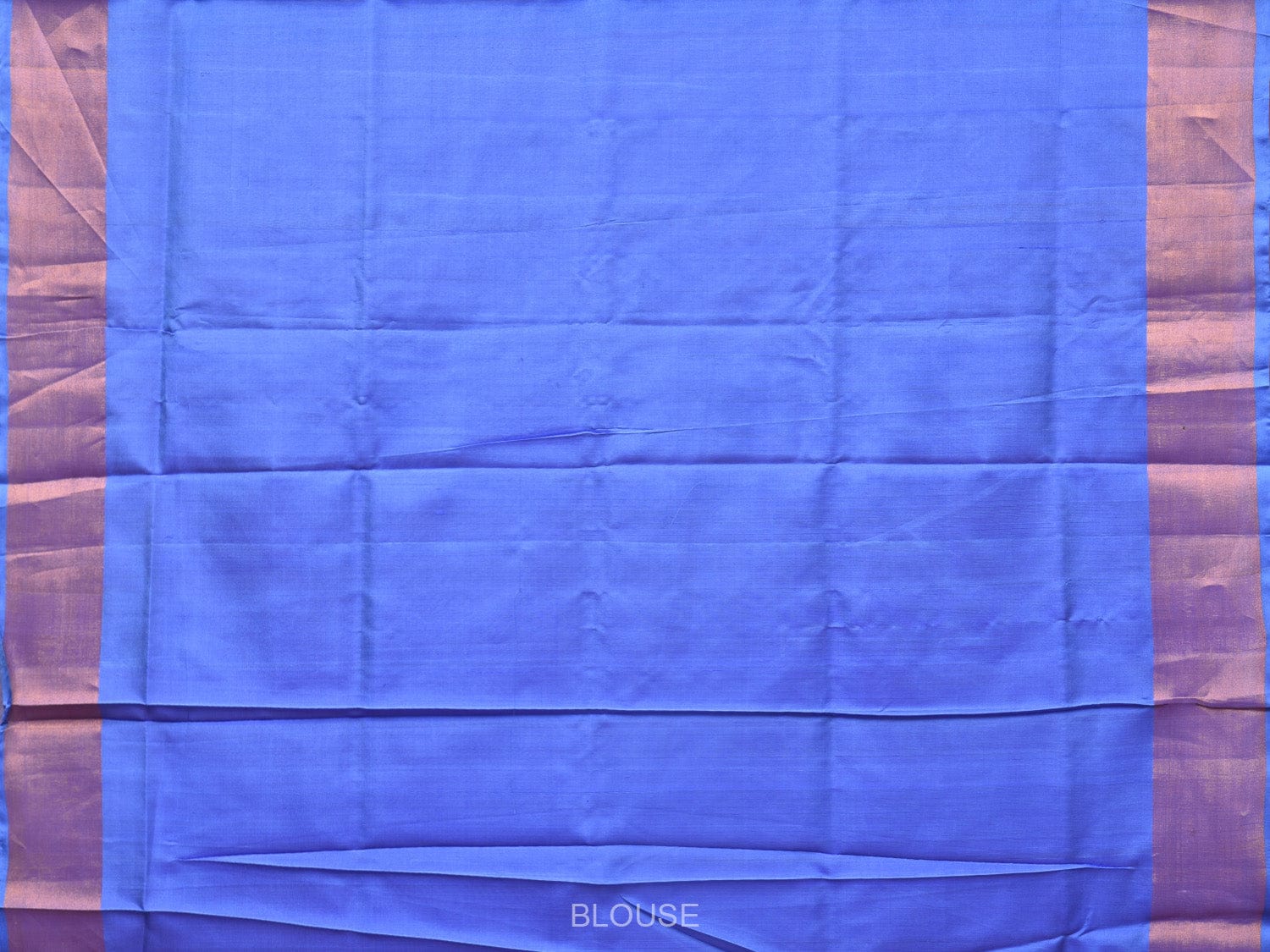 Peach and Light Blue Uppada Silk Handloom Saree with Body Buta Design - Global Threads | Grocsy