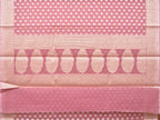 Peach Cut Work Cotton Silk Saree with All Over Banaras Design - Global Threads | Grocsy