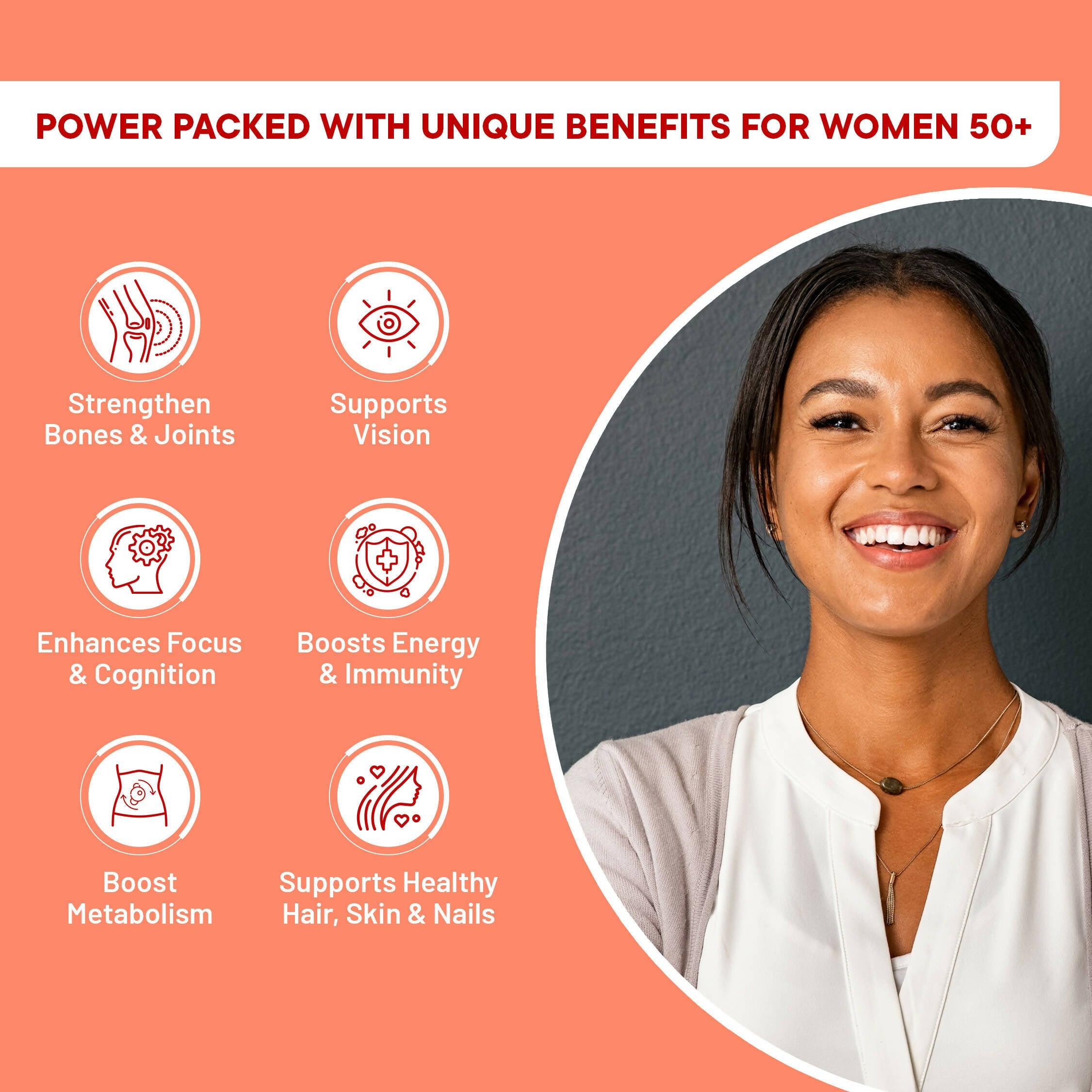 Wellbeing Nutrition Slow | Multivitamin for Her 50+ Capsules | Grocsy