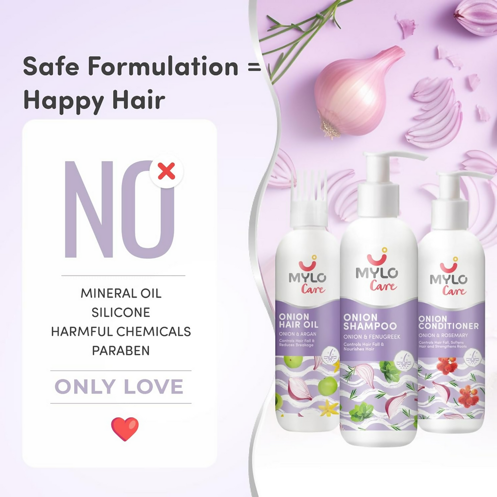 Mylo Care Anti Hairfall Onion Care Kit | Grocsy