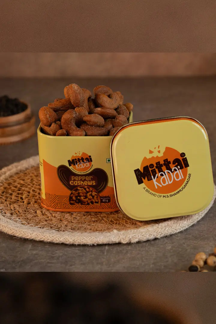 Sattur Mittai Kadai Pepper Cashews | Grocsy