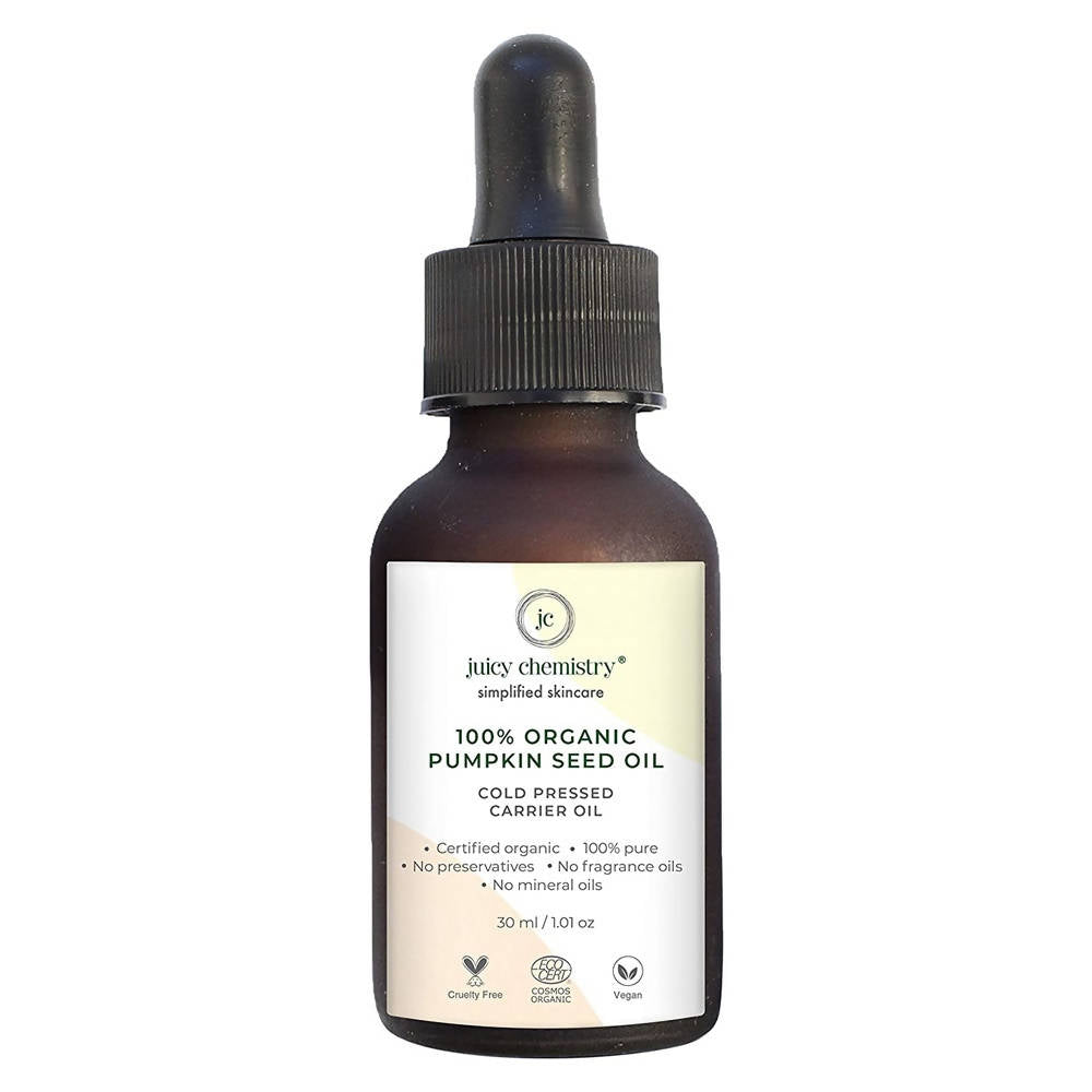 Juicy Chemistry Organic Pumpkin Seed Oil For Cold Pressed Carrier Oil | Grocsy