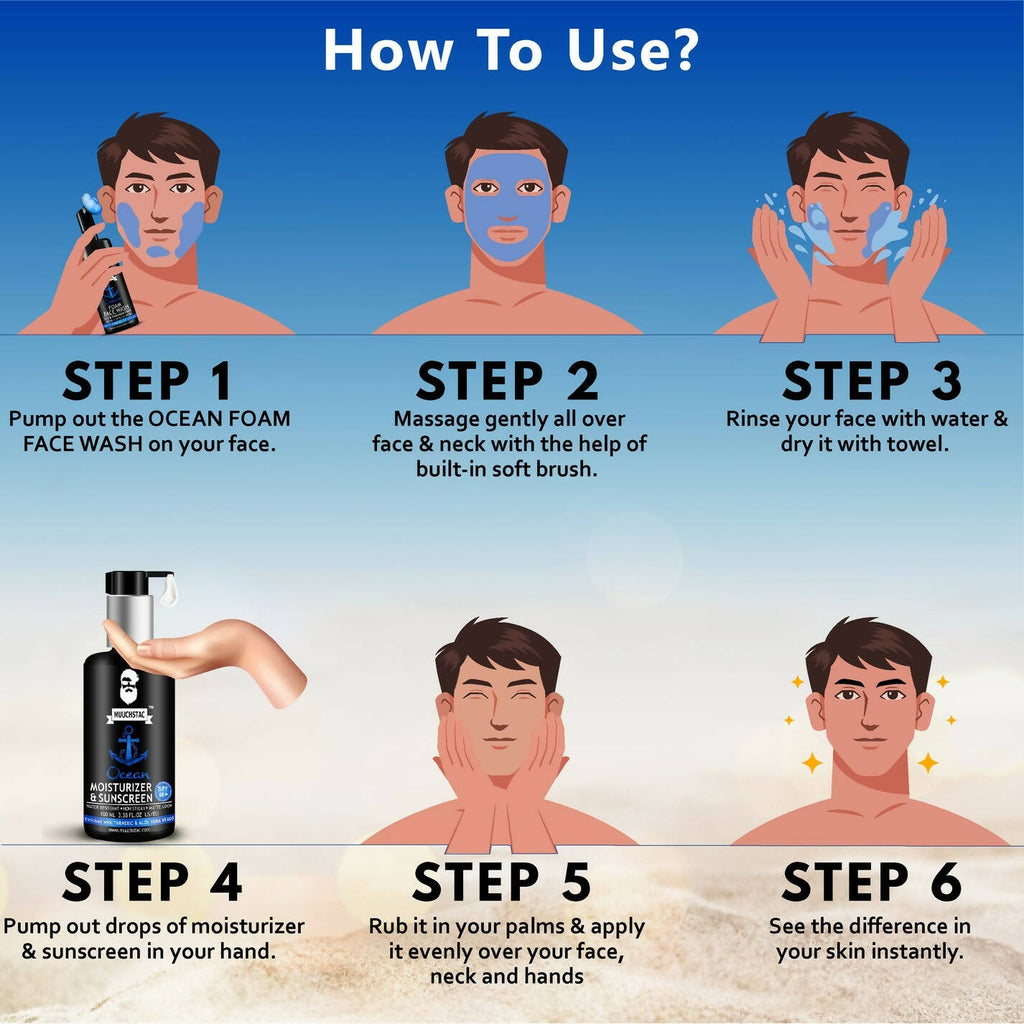 Muuchstac Ocean Moisturizer & Sunscreen For Men | Grocsy
