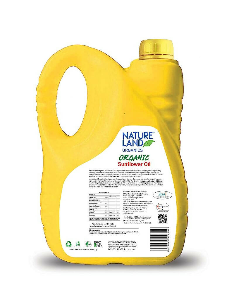 Nature Land Organics Sunflower Oil