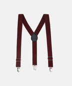 Manet Boys Solid Suspenders - Maroon | Grocsy