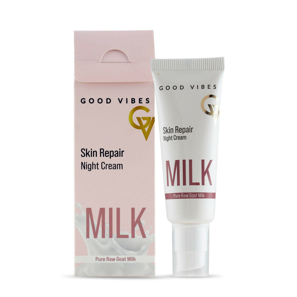 Good Vibes Skin Repair Milk Night Cream with 100% Pure Raw Goat Milk | Grocsy