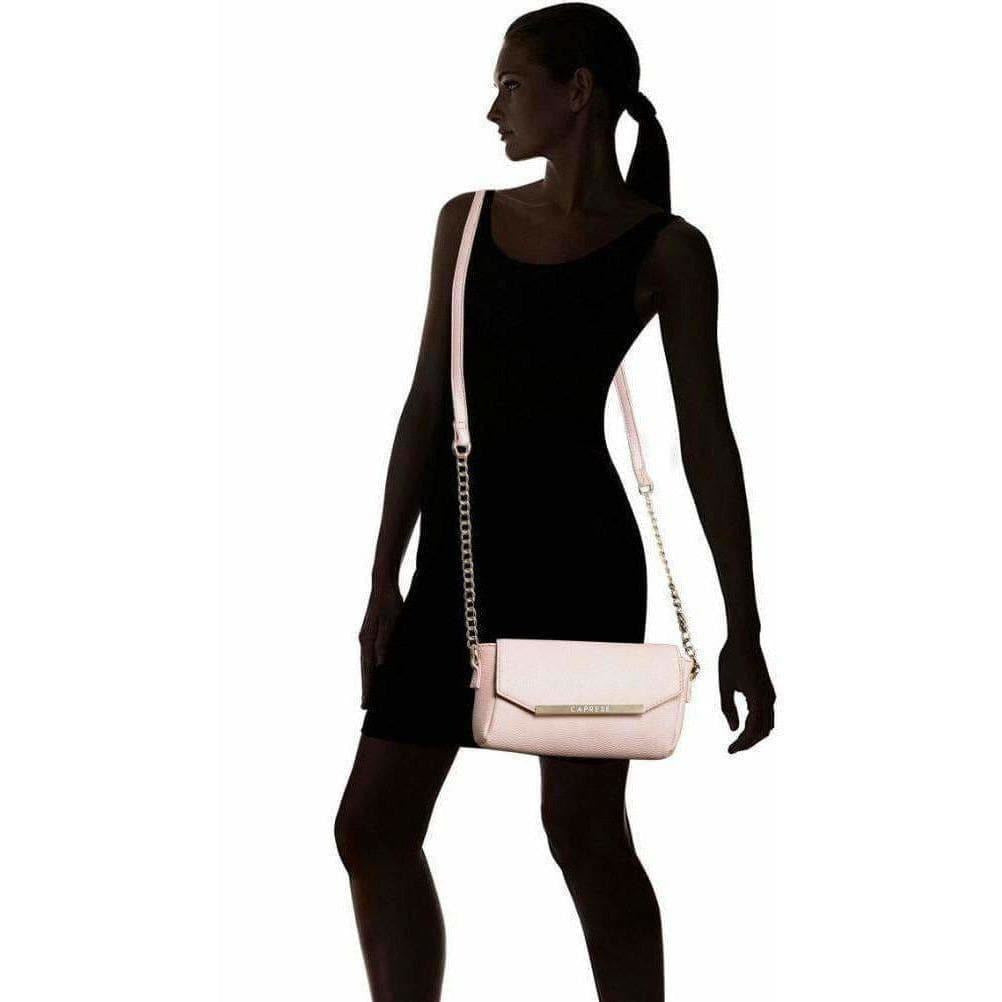 Caprese Women Casual Pink PU Sling Bag | Grocsy