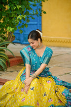 DEIANA'S Jacquard With Jari Lining With Print Lehenga Choli - Wine | Grocsy