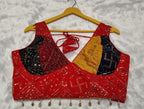 DEIANA'S Gamthi Patch With Handmade Kodi Lace Lehenga Choli - Black | Grocsy