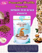 Vedas Kitchen Sprouted Ragi Choco Waffle/Pancake Premix | Grocsy