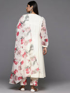 Ahalyaa Women's Traditional wear Kurta Set - Off White | Grocsy