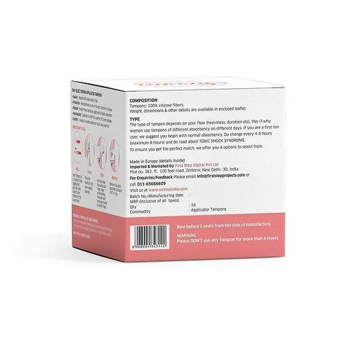 Sirona Super Plus Heavy Flow Applicator Tampons | Grocsy