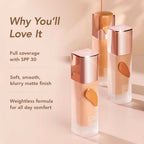 Kay Beauty Soft Matte Full Coverage Foundation - 110N Light | Grocsy