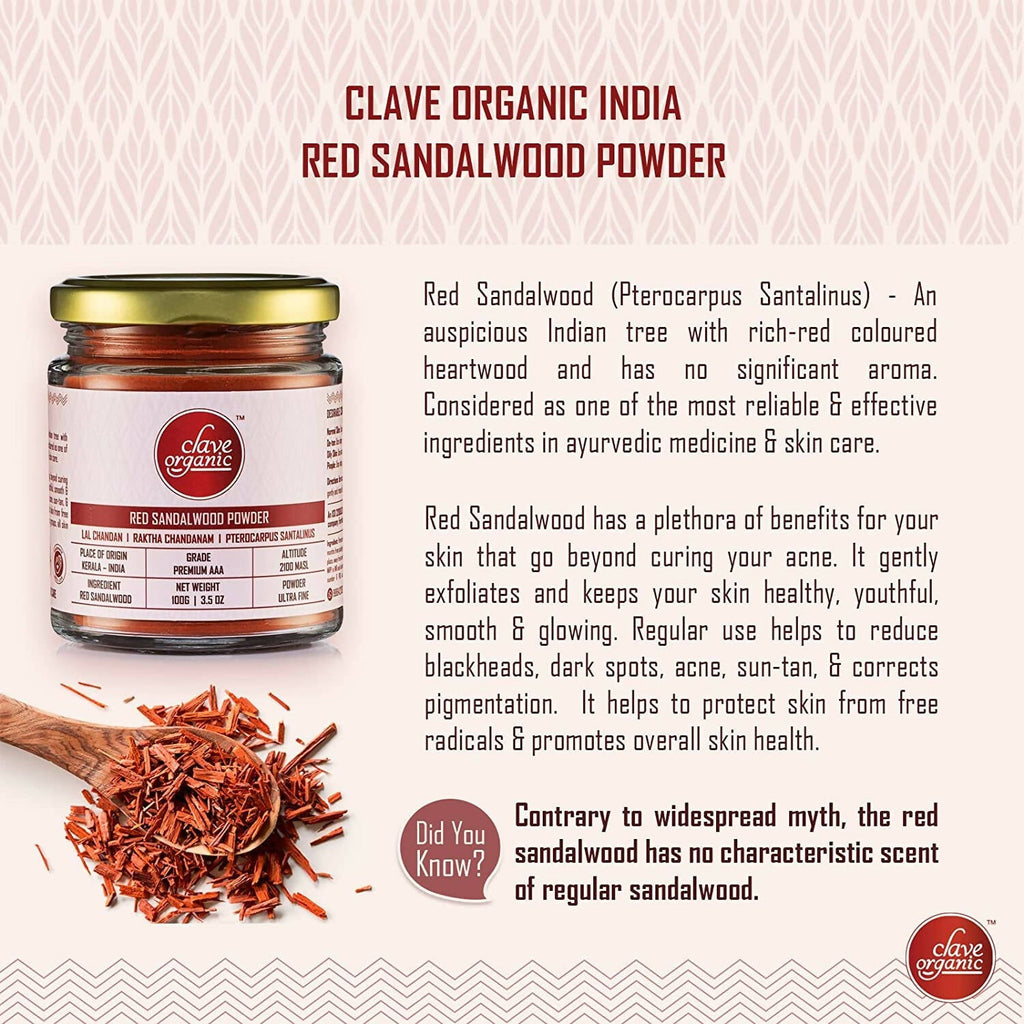 Clave Organic Sandalwood Powder | Grocsy