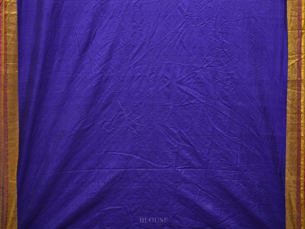 Pink and Dark Blue Bandhani Kanchipuram Silk Handloom Saree with Body Buta Design - Global Threads | Grocsy