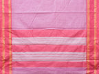 Pink Bamboo Cotton Saree with Small Checks Design No Blouse - Global Threads | Grocsy