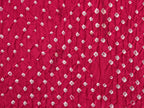 Pink Bandhani Kanchipuram Silk Handloom Saree with Kalamkari Pallu and Blouse Design - Global Threads | Grocsy