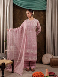 Yufta Pink Cotton Schiffli Kurta Dupatta Set With Lace Detailing | Grocsy