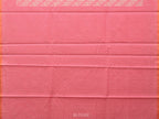 Pink Cut Work Sico Cotton Saree with Diagonal and Mango Border Design - Global Threads | Grocsy