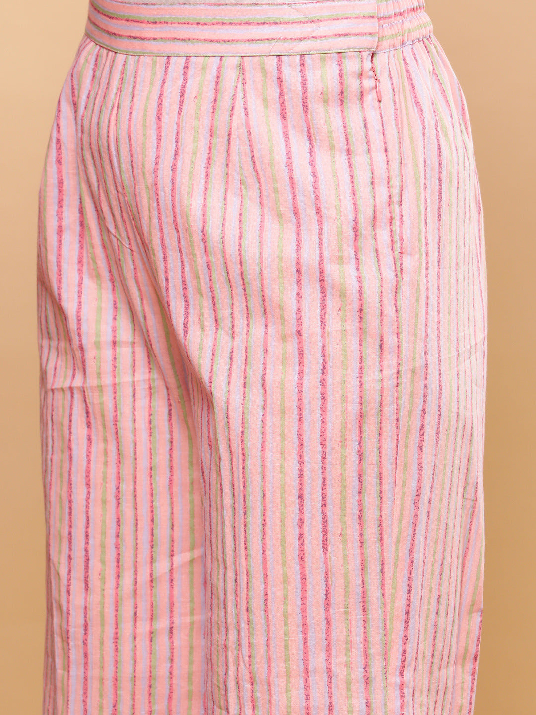 BohoJazz Pink Vacay Halter Top with Comfort Pants Co-ord Set | Grocsy