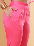 BohoJazz Pink Ombre Embroidered Kaftan with Pants | Grocsy