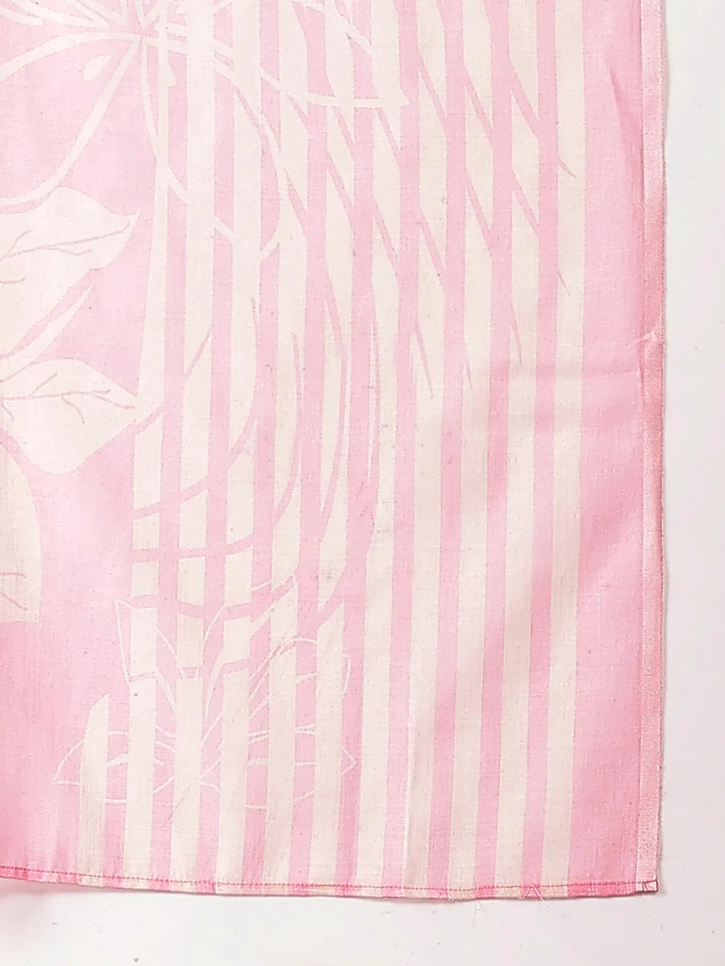 Yufta Pink Solid Thread Work Straight Kurta Trouser Dupatta Set | Grocsy